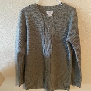 Arizona Jean Co brand size S, long sleeve, grey sweater. Good condition.